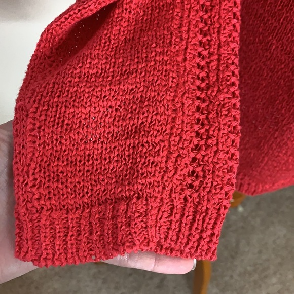 Rachel Zoe Red Loose Knit Sweater - Picture 4 of 8